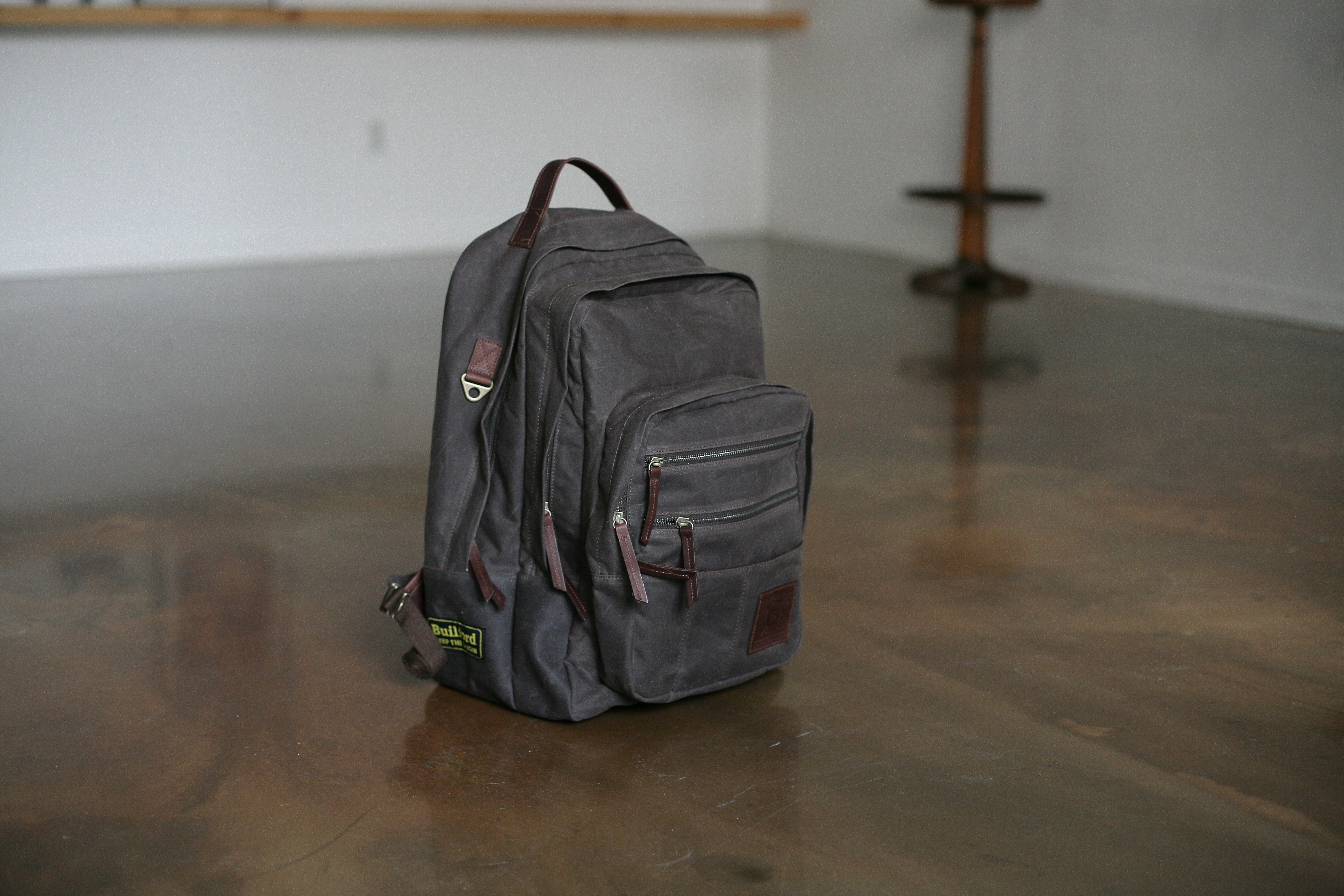 waxed canvas backpack